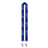 Silk Screen 1" Lanyard with 2 Bulldog Clips